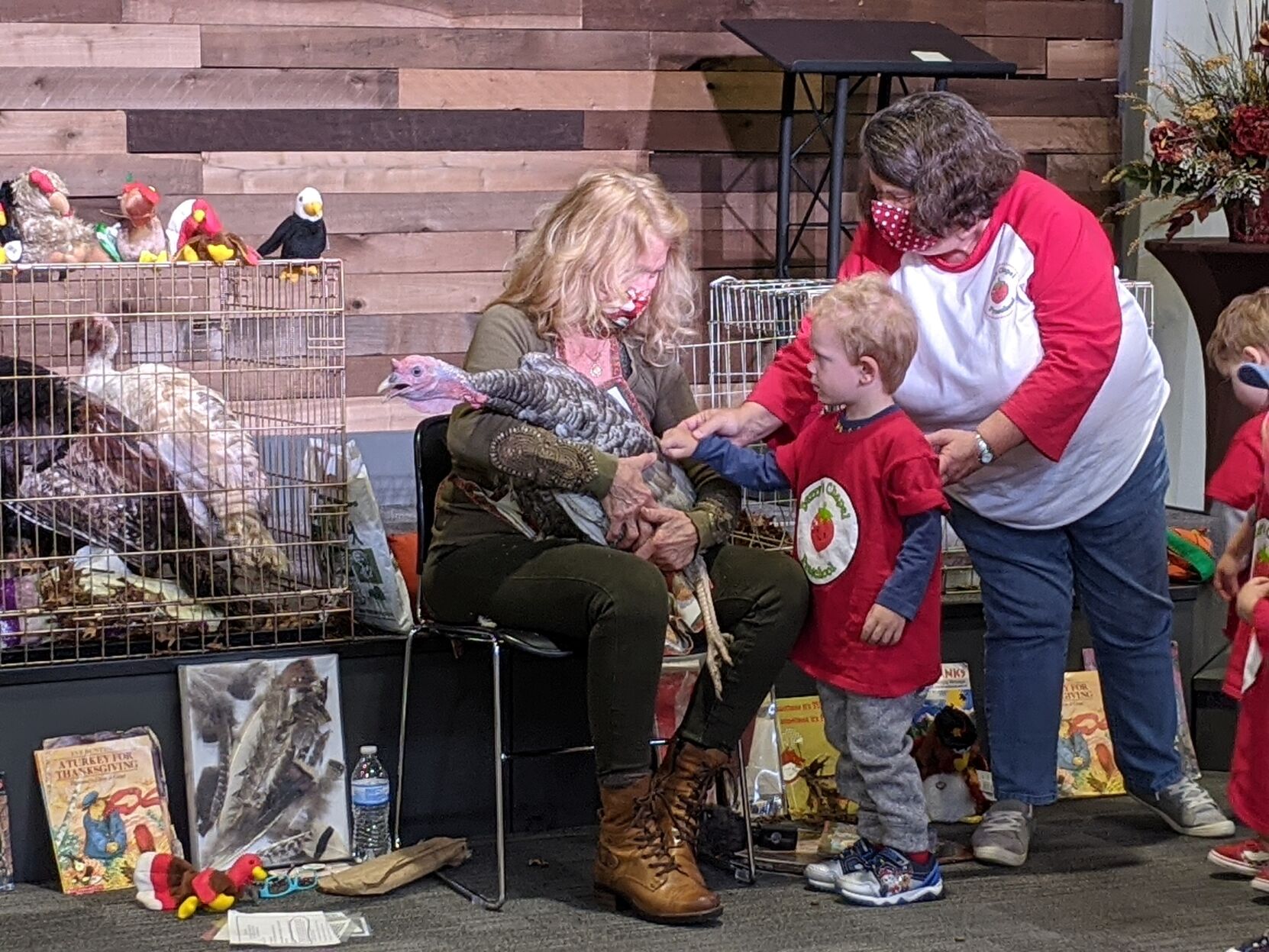 Laura Turner turkeys Berry's Chapel Preschool